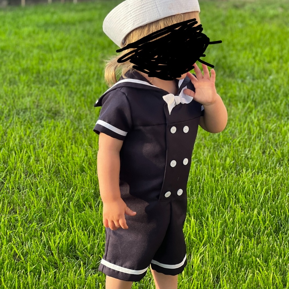 Adorable Rare Editions Boys Sailor Suit 18M